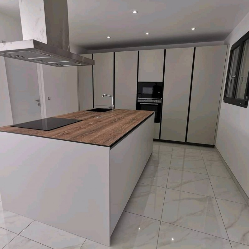 cuisine plan de travail bois